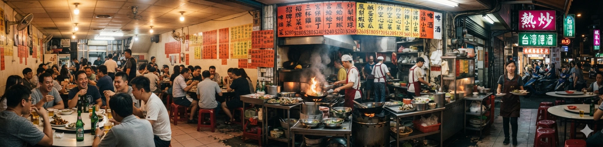 阿宅快炒菜單橫幅